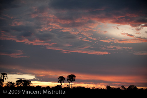 Sunset over Zimbabwe, from the Zambezi River